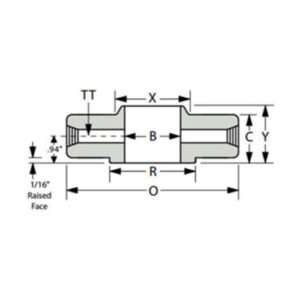 Weld Neck Dimensional Data